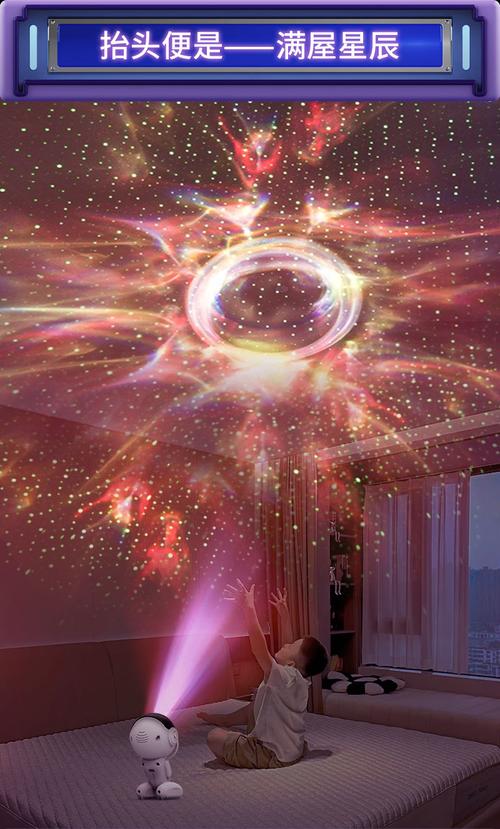 星月时空科技 跨境太空机器人星空投影仪灯评测——满天星氛围小台灯的浪漫升级